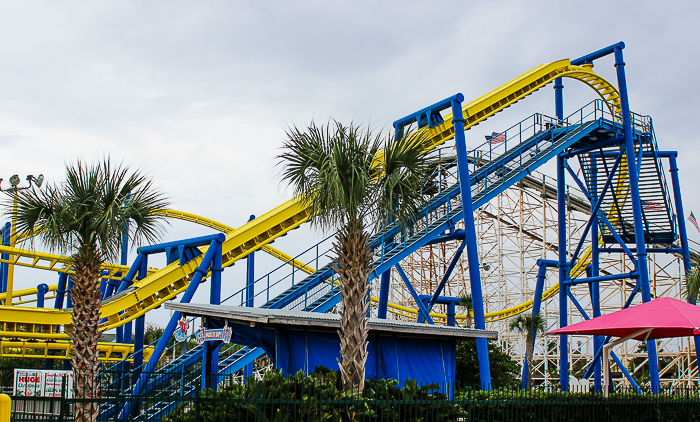 The Freedom Flyer rollercoaster at Fun Spot America Orlando, Florida