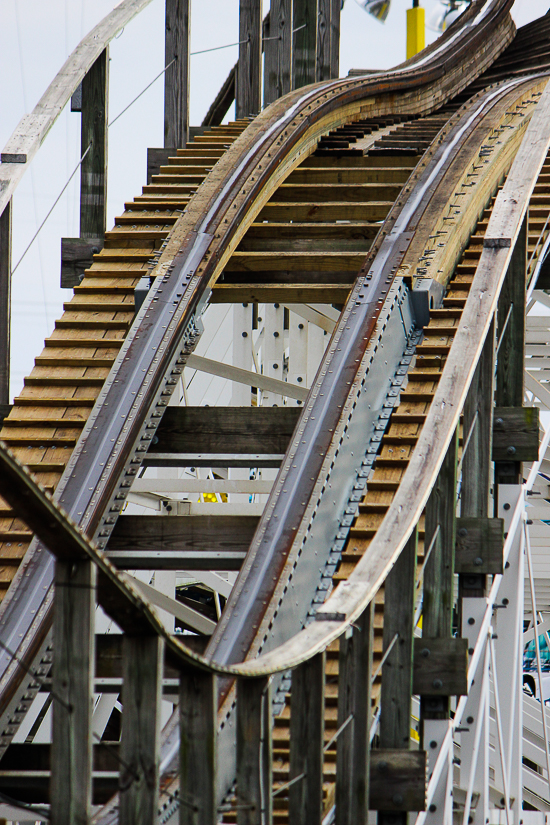 The White Lightnin' roller coaster at Fun Spot America Orlando, Florida