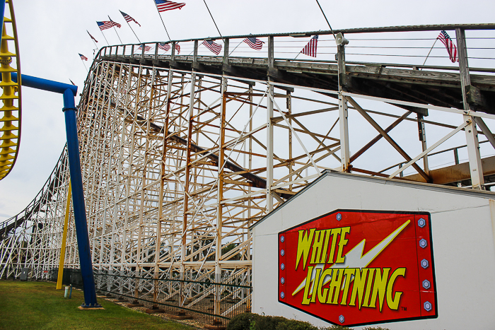 The White Lightnin' rollercoaster at Fun Spot America Orlando, Florida