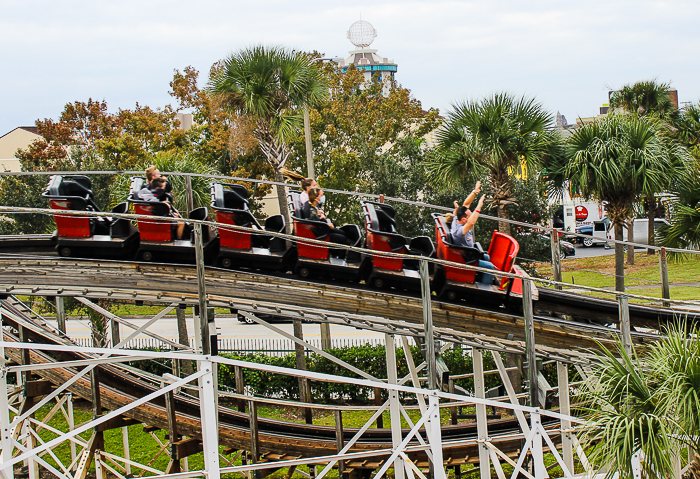 The White Lightnin rollercoaster at Fun Spot America Orlando, Florida