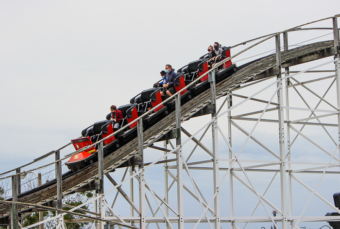 The White Lightnin' rollercoaster at Fun Spot America Orlando, Florida