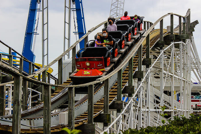 The White Lightnin' rollercoaster at Fun Spot America Orlando, Florida