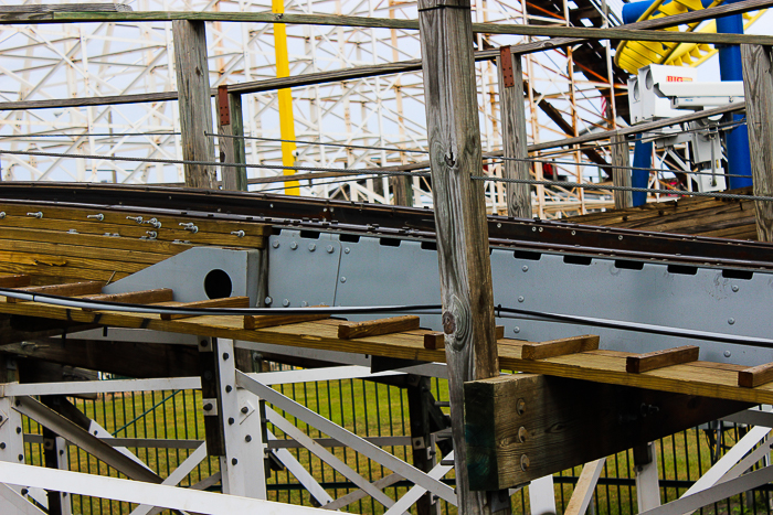 The White Lightnin' rollercoaster at Fun Spot America Orlando, Florida