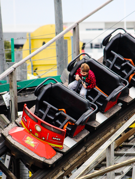 The White Lightnin' rollercoaster at Fun Spot America Orlando, Florida