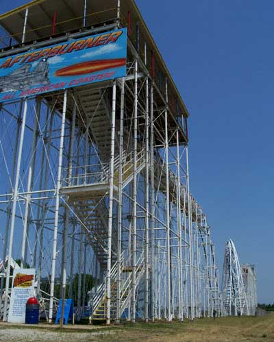 The Afterburner Rollercoaster at Fun Spot, Angola, Indiana