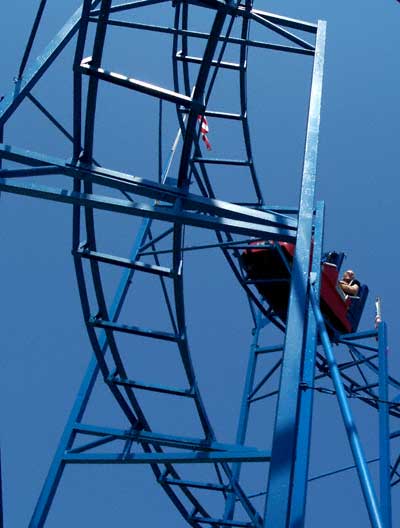 The Zyclon Rollercoaster at Fun Spot, Angola, Indiana