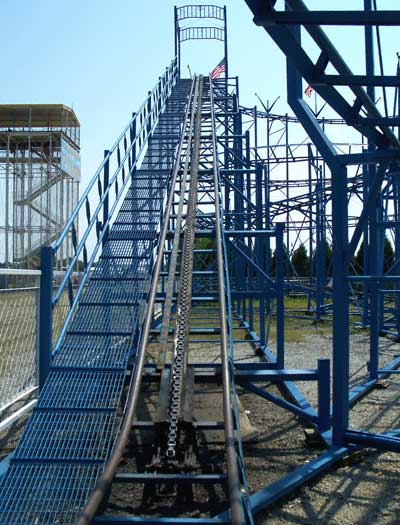 The Zyclon Rollercoaster at Fun Spot, Angola, Indiana