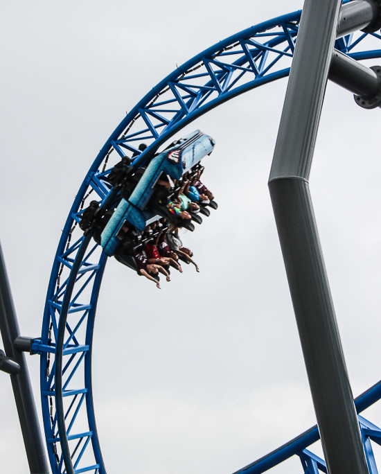 The Iron Shark Roller Coaster at Galveston Island Historic Pleasure Pier, Galveston, Texas