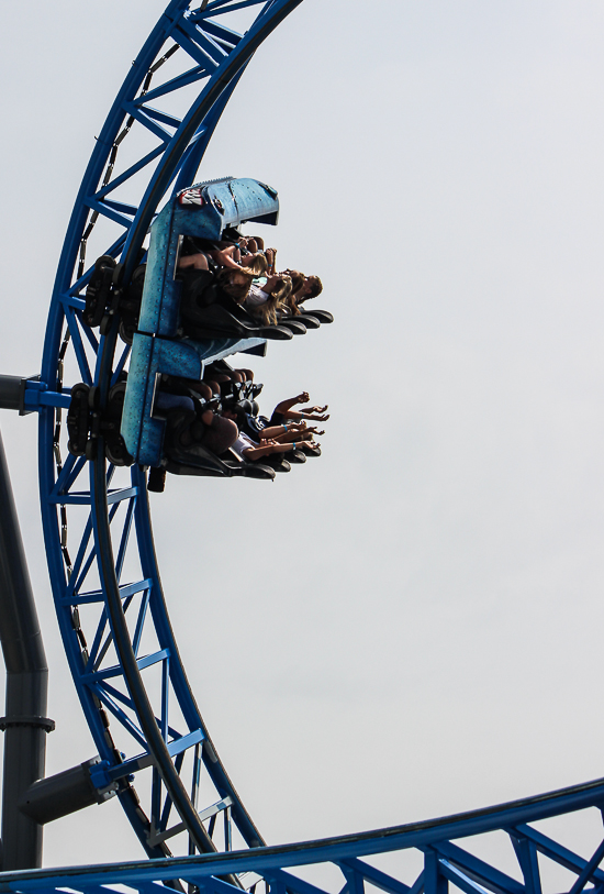 The Iron Shark Roller Coaster at Galveston Island Historic Pleasure Pier, Galveston, Texas