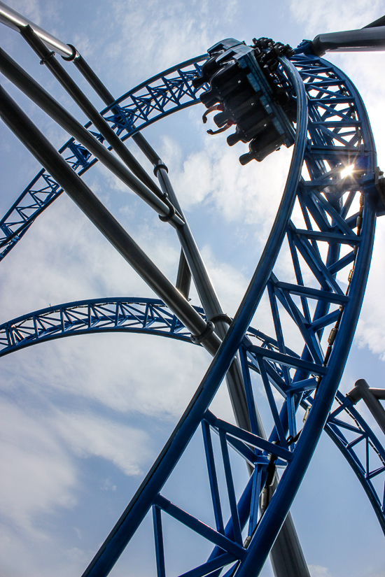 The Iron Shark Roller Coaster at Galveston Island Historic Pleasure Pier, Galveston, Texas