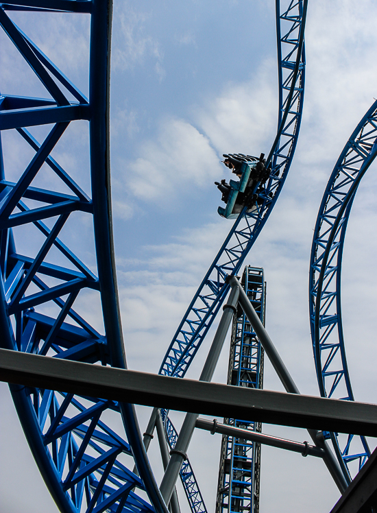 The Iron Shark Roller Coaster at Galveston Island Historic Pleasure Pier, Galveston, Texas