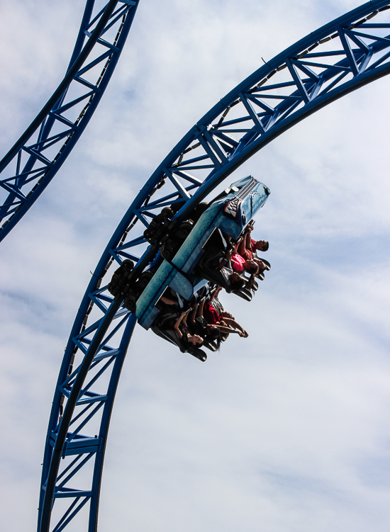 The Iron Shark Roller Coaster at Galveston Island Historic Pleasure Pier, Galveston, Texas