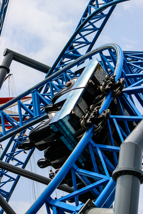 The Iron Shark Roller Coaster at Galveston Island Historic Pleasure Pier, Galveston, Texas