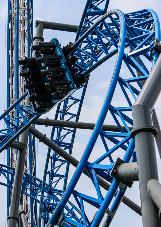 The Iron Shark Roller Coaster at Galveston Island Historic Pleasure Pier, Galveston, Texas