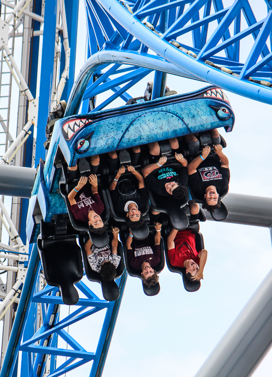 The Iron Shark Roller Coaster at Galveston Island Historic Pleasure Pier, Galveston, Texas