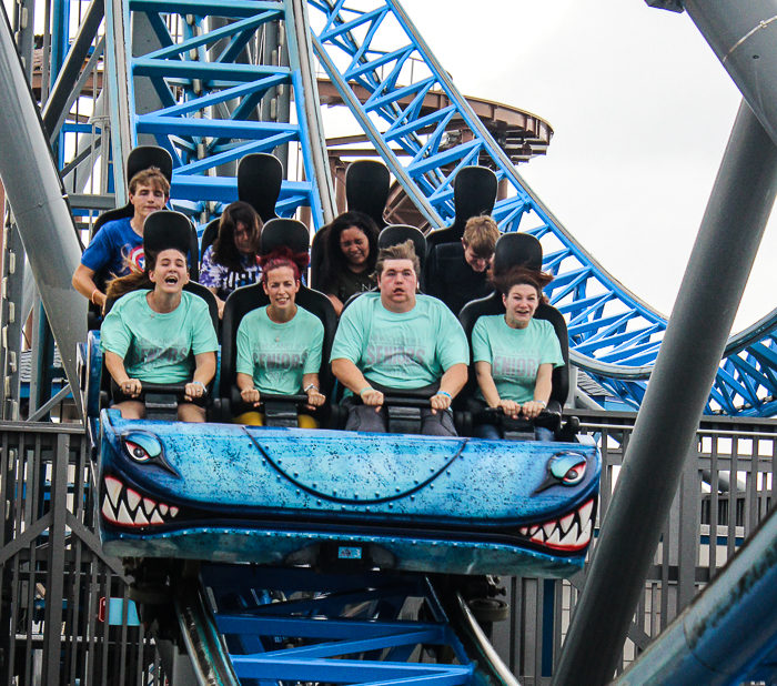 The Iron Shark Roller Coaster at Galveston Island Historic Pleasure Pier, Galveston, Texas