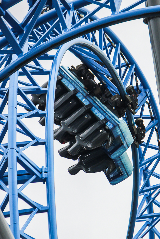 The Iron Shark Roller Coaster at Galveston Island Historic Pleasure Pier, Galveston, Texas