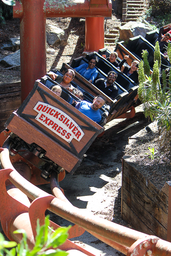 The Quicksilver Express Roller Coaster at Gilroy Gardens, Gilroy, California