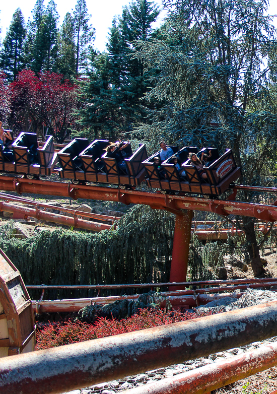 The Quicksilver Express Roller Coaster at Gilroy Gardens, Gilroy, California