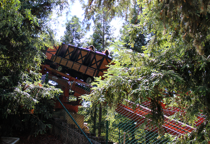 The Quicksilver Express Roller Coaster at Gilroy Gardens, Gilroy, California