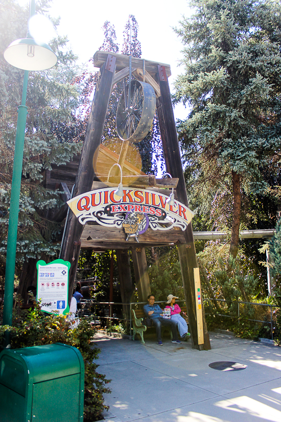 The Quicksilver Express roller coaster at Gilroy Gardens, Gilroy, California