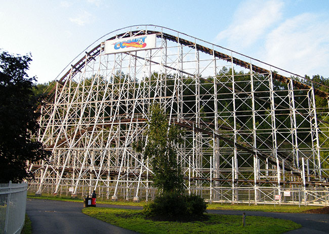 The Comet Rollercoaster at The Great Escape, Lake George, New York