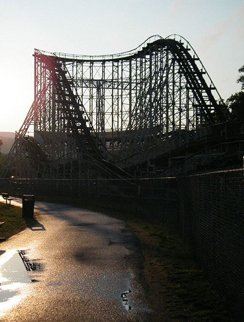 The Comet Rollercoaster at The Great Escape, Lake George, New York