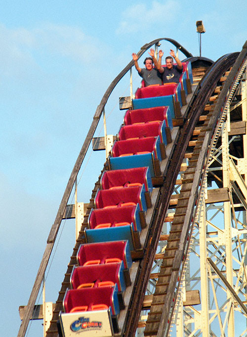 The Comet Rollercoaster at The Great Escape, Lake George, New York