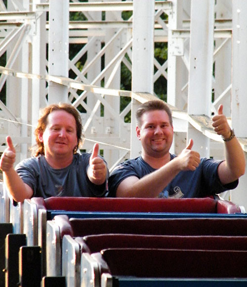 The Comet rollercoaster at The Great Escape, Lake George, New York