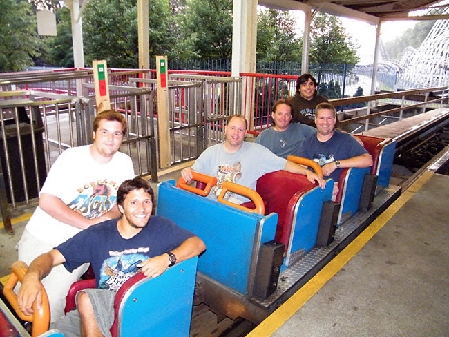 The Comet rollercoaster at The Great Escape, Lake George, New York