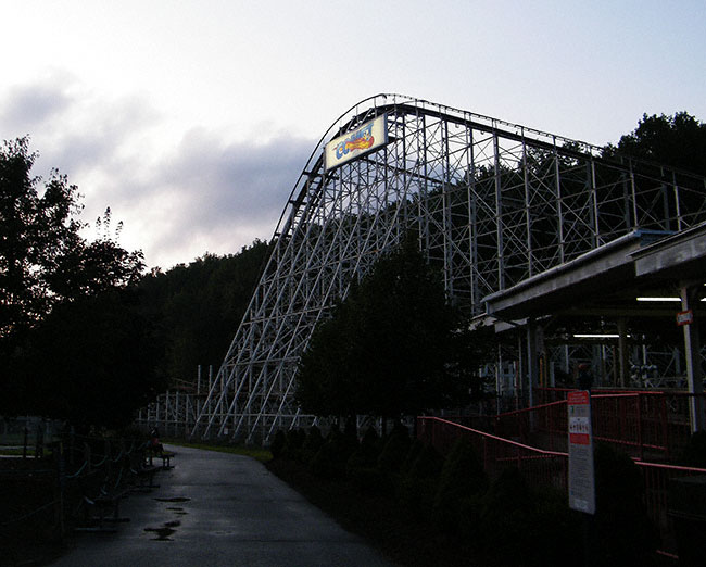 The Comet Rollercoaster at The Great Escape, Lake George, New York