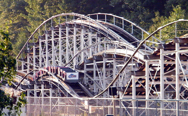 The Comet rollercoaster at The Great Escape, Lake George, New York