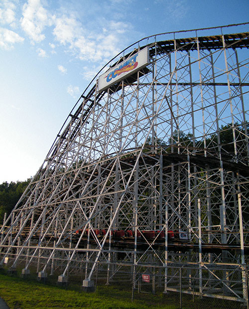 The Comet Rollercoaster at The Great Escape, Lake George, New York