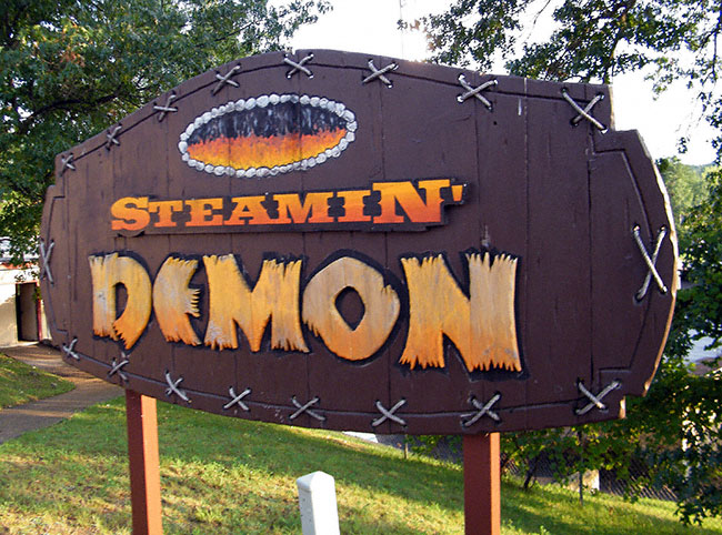 The Steamin Demon Roller Coaster At The Great Escape, Lake George, New York