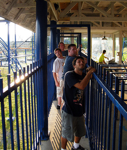 The Steamin Demon Roller Coaster At The Great Escape, Lake George, New York