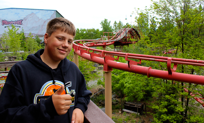 The Canyon Blaster rollercoaster at Six Fags The Great Escape, Queensbury, new York