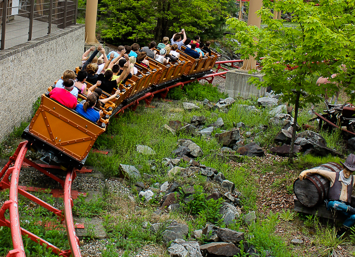 The Canyon Blaster Rollercoaster at Six Flags The Great Escape, Queensbury, New York