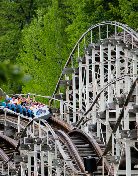 The Comet roller coaster at Six Flags The Great Escape, Queensbury, New York