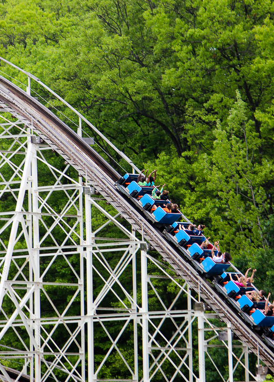 The Comet roller coaster at Six Flags The Great Escape, Queensbury, New York