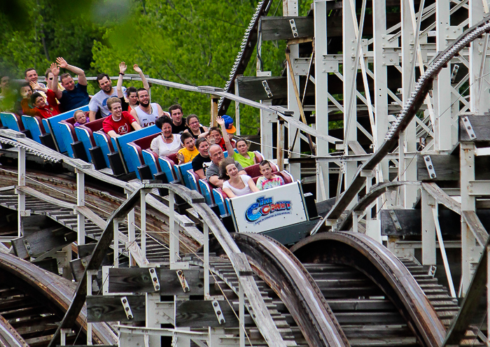 The Comet roller coaster at Six Flags The Great Escape, Queensbury, New York