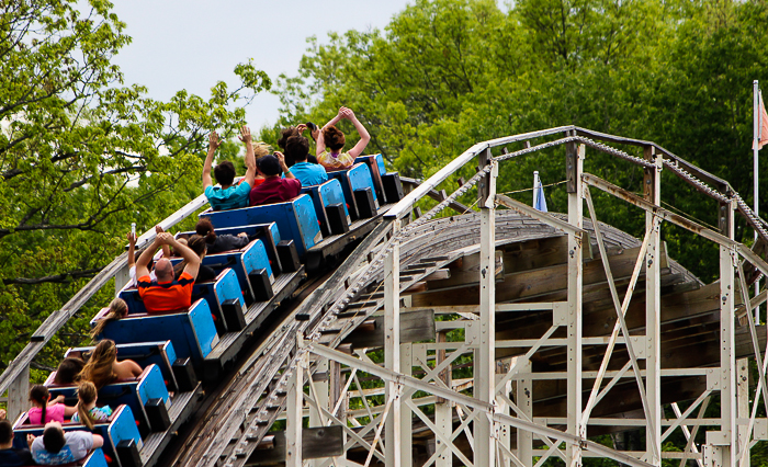  The Comet Roller Coaster at Six Flags The Great Escape 2014