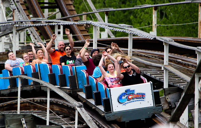 The Comet roller coaster at Six Flags The Great Escape, Queensbury, New York