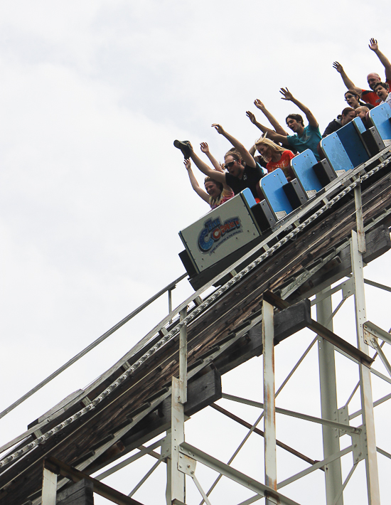 The Comet roller coaster at Six Flags The Great Escape, Queensbury, New York