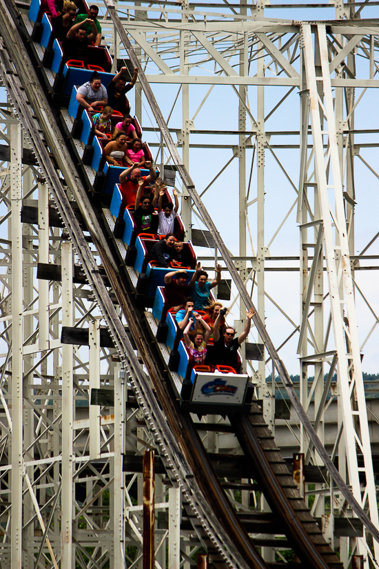 The Comet roller coaster at Six Flags The Great Escape, Queensbury, New York