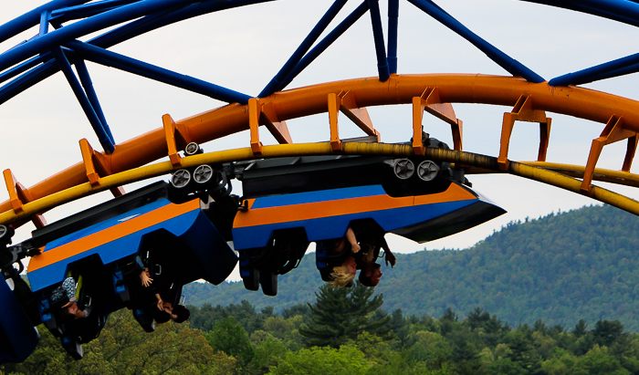 The Steamin' Demon Rollercoaster at Six Flags The Great Escape, Queensbury, New York