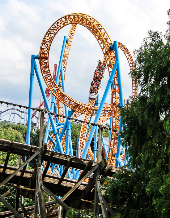 The Farenheit Roller Coaster at Hersheypark, Hershey, Pennsylvania