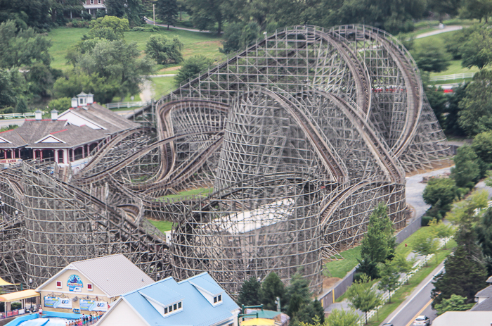 The Lightning Racer Roller Coaster at Hersheypark, Hershey, Pennsylvania