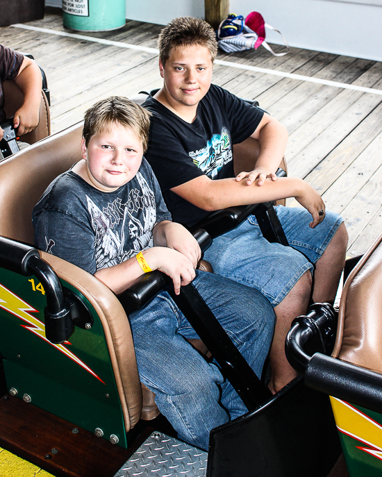 The Lightning Racer Roller Coaster at Hersheypark, Hershey, Pennsylvania