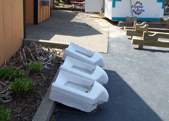 Old Urinals @ Holiday World & Splashin' Safari