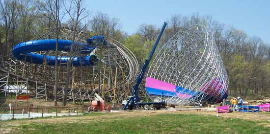 Zinga Under Construction @ Holiday World & Splashin' Safari